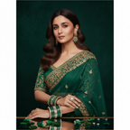 AYSIMA Green Bridal Bangles Set | Designer Kundan-Style Gold-Tone Bangle Set | Traditional Wedding & Festive Jewellery