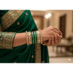 AYSIMA Green Bridal Bangles & Pachari Kadas – Pallavi - 40 pieces