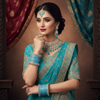 AYSIMA Azure Grace – Blue Bangle Set for Women with Designer Kadas | 42 pieces