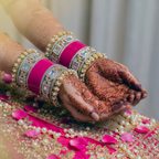 AYSIMA Rani Pink Bridal Bangle Set – 36 Pieces