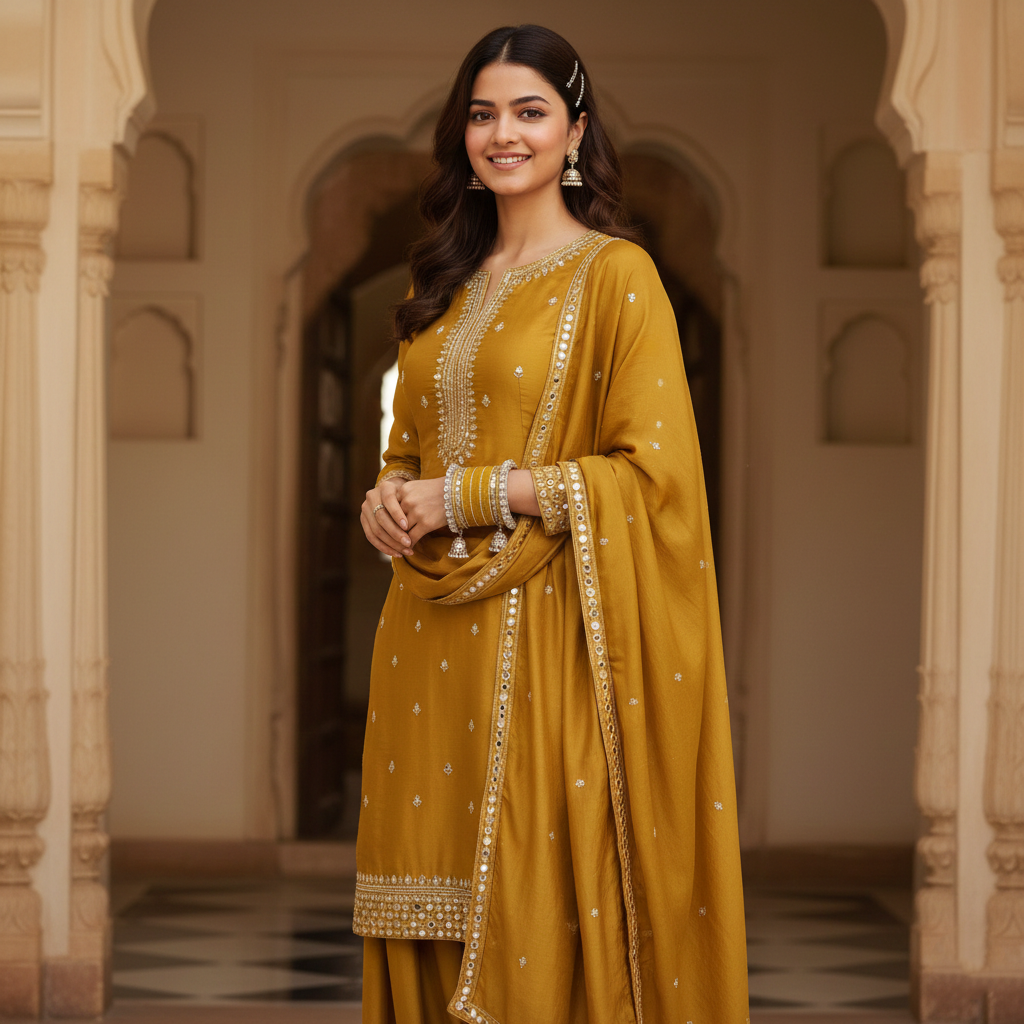 AYSIMA Avni – Yellow Haldi Bangles with Mirror-Look Kadas & Jhumka Charms - 40 pieces