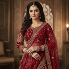 Red Bridal Bangles & Pachari Kadas | AYSIMA Ritika - 40 pieces