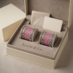 Pink Bridal Bangles & Pachari Kadas | AYSIMA Vamika - 40 pieces