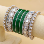 AYSIMA Green Bridal Bangles & Pachari Kadas – Pallavi - 40 pieces