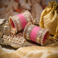 AYSIMA Pink Bridal Bangles & Pachari Kadas – Charvi - 36 pieces
