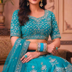 AYSIMA Turquoise Blue Bridal Bangle Set – 36 Pieces