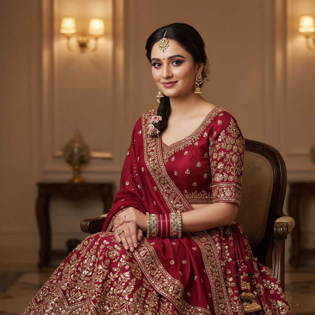 AYSIMA Red Bridal Chura & Pachari Kadas – Saanvi - 40 pieces