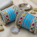 Sky Blue Bridal Bangles & Pachari Kadas | AYSIMA Amaya - 40 pieces