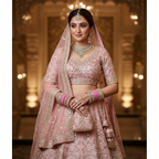 AYSIMA Ruhani – Rose Pink Bridal Bangle Set with Floral Kadas - 40 pieces