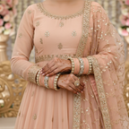 AYSIMA | Peach Bangle Set for Women with Kada | 42 Pieces