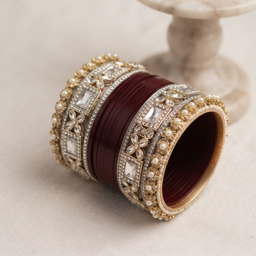 AYSIMA 36-Piece Bangle Set for Women – Wedding & Festive Wear