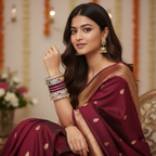 Maroon Bridal Bangles & Pachari Kadas | AYSIMA Ridhima - 40 pieces