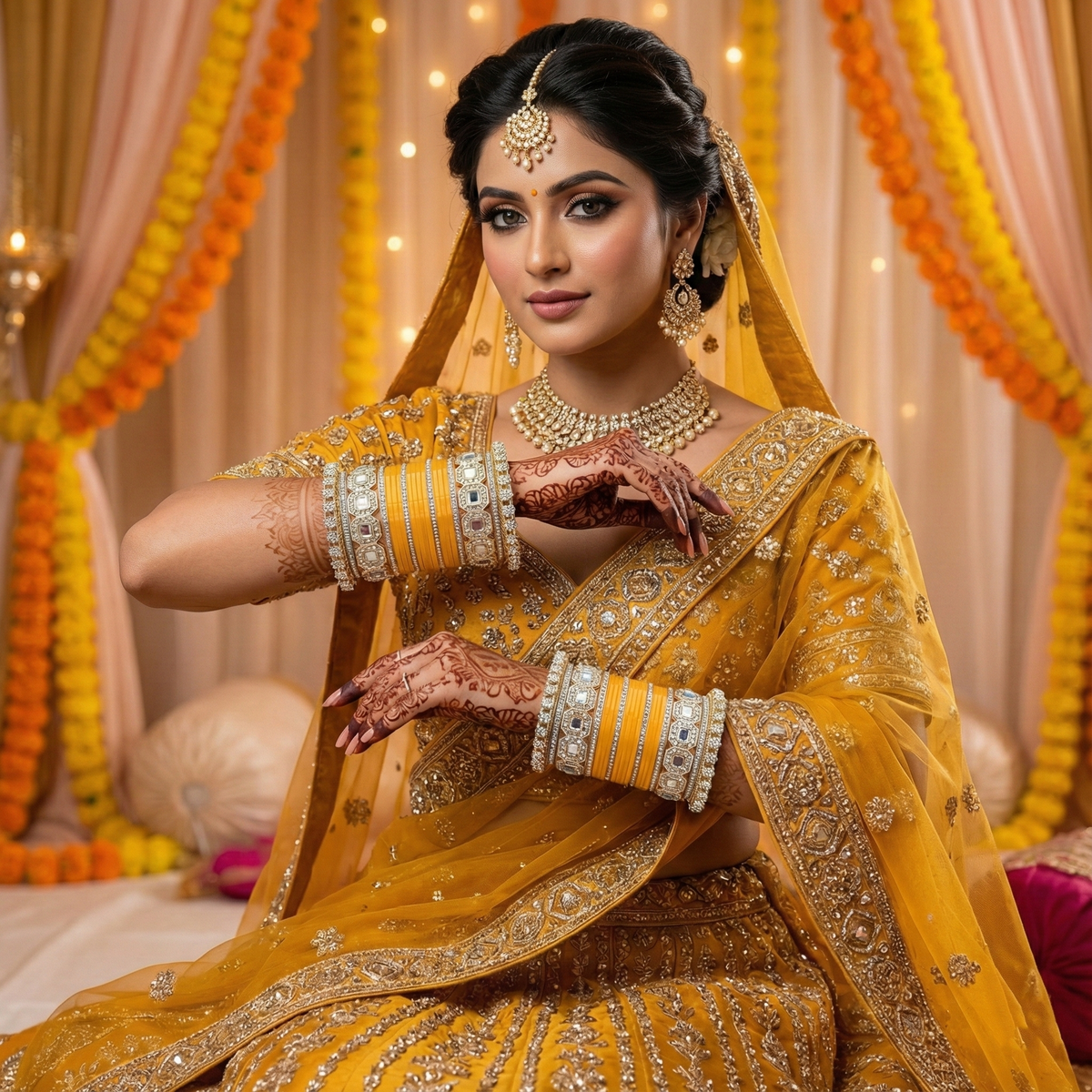 AYSIMA 40-Piece Bangle & Kada Set for Women | Designer Indian Wedding & Festive Jewellery Collection