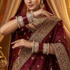 AYSIMA Maroon Bridal Bangles & Pachari Kadas – Devyani - 36 pieces