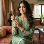 AYSIMA Green Bridal Bangles & Multicolour Kadas | Navya - 36 pieces