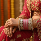 AYSIMA Pink Bridal Bangles & Pachari Kadas – Tarini - 40 pieces
