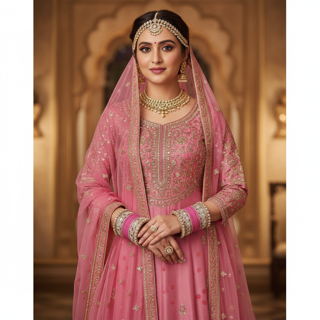 AYSIMA Pink Bridal Bangles & Pachari Kadas – Charvi - 36 pieces