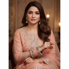Peach Bridal Bangles & Multicolour Kadas | AYSIMA Mridula - 36 pieces
