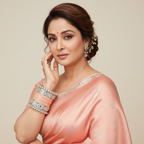 AYSIMA Meher – Peach Bridal Bangle Set with Floral Kadas - 40 pieces