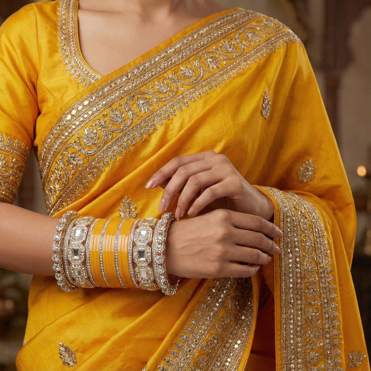 AYSIMA 40-Piece Bangle & Kada Set for Women | Designer Indian Wedding & Festive Jewellery Collection