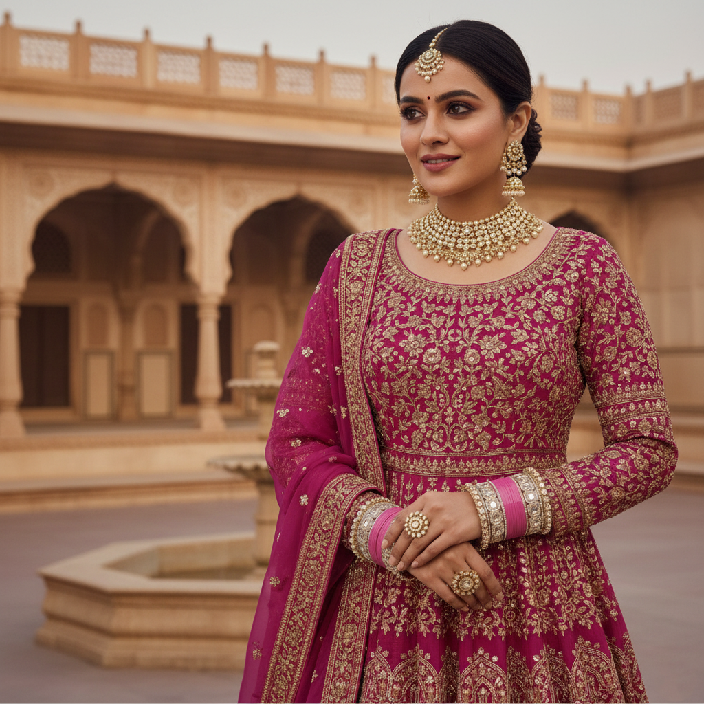 AYSIMA Pink Bridal Bangles & Pachari Kadas – Charvi - 36 pieces